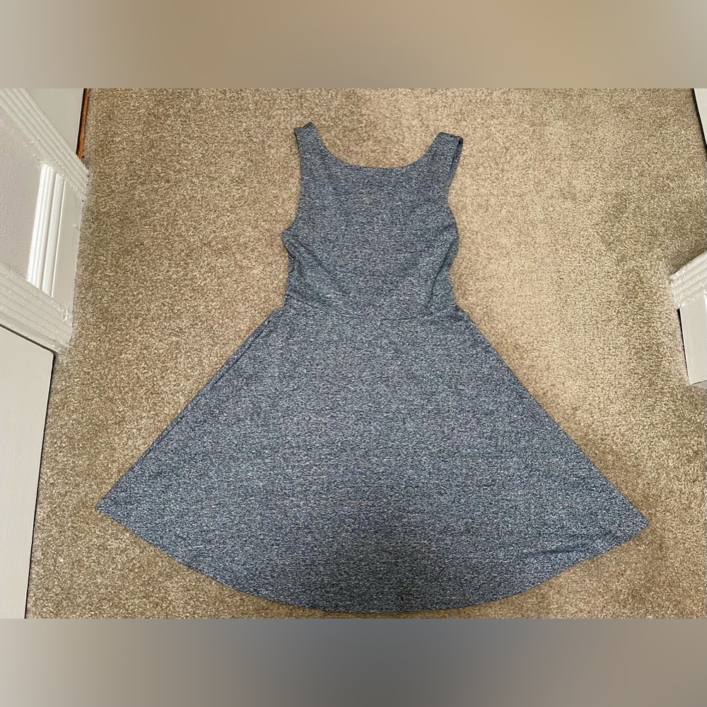 H&M Hennes Mauritius Divided grey mini skater dress size xs